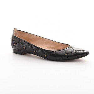 Manolo Blahnik Ballet Flats - Semi Pointed Toe Quilted Pattern Women’s 36.5